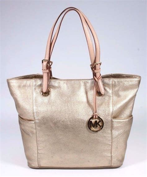 gold michael kors bag ebay|michael kors gold tote handbags.